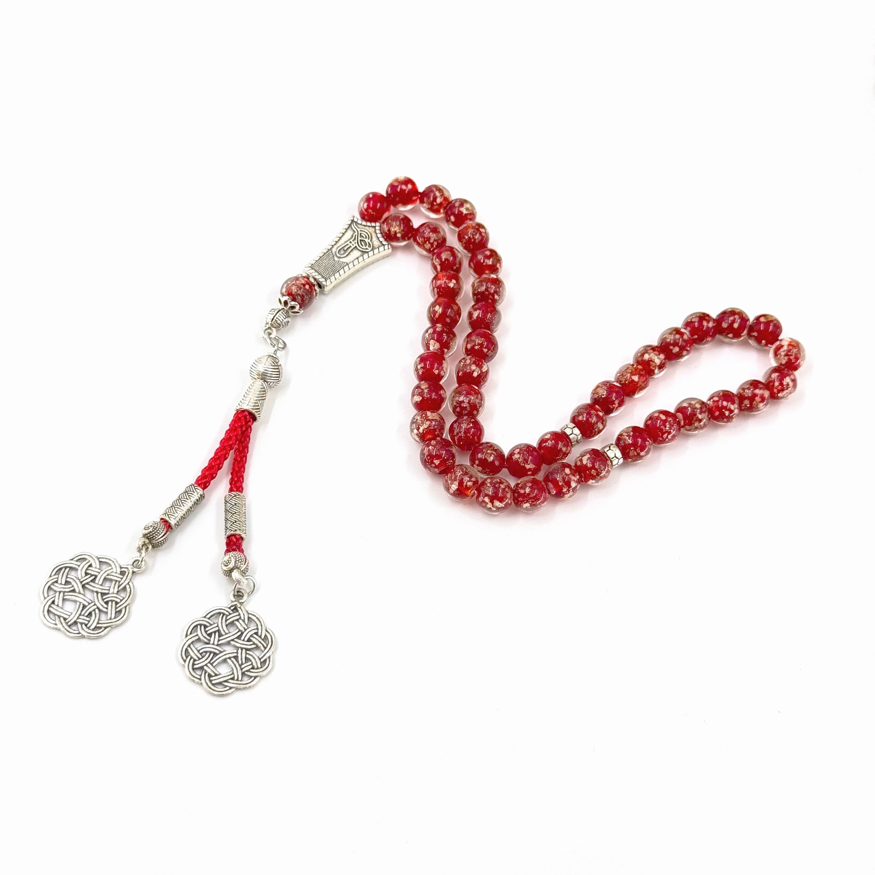 Luxury 45 Beads Crystal Glass Misbaha Tasbih – 8mm Luminous Prayer Beads for Wholesale & Islamic Gifts