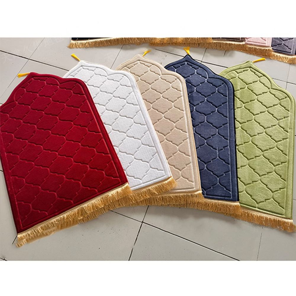 Premium Memory Foam Prayer Mat with Ultra-Soft Flannel Surface - Enhanced Comfort for Muslim Prayers