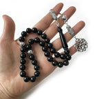 Classic 33 Beads Islamic Tasbih Misbaha – 10mm Amber Resin Prayer Beads for Wholesale
