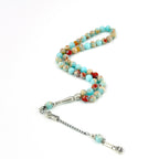 8mm Imperial Jasper Tasbih – 45 Beads Handmade Islamic Prayer Beads | Natural Stone Misbaha