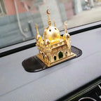 Elegant Crystal Glass Moon & Star Tabletop Decor - Ramadan & Eid Mubarak Centerpiece - Minaret Bazaar
