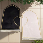 Couple's Prayer Mat Set with Memory Foam, Love-Theme Design for Shared Comfort in Worship