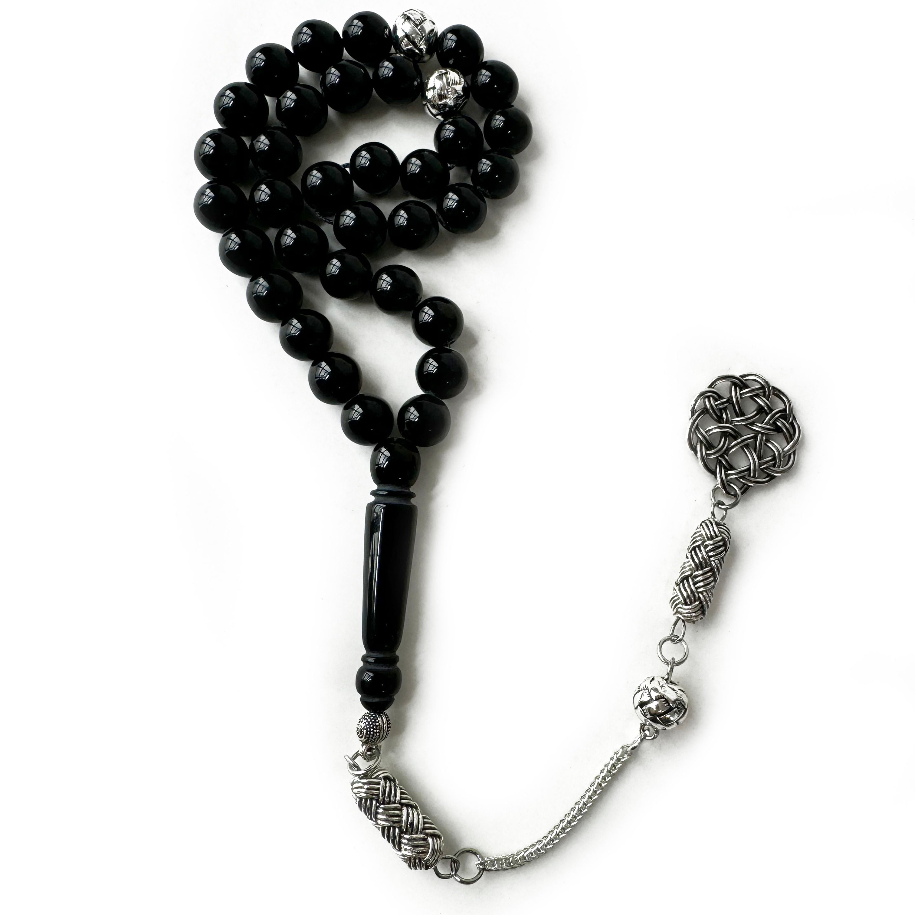 Classic 33 Beads Islamic Tasbih Misbaha – 10mm Amber Resin Prayer Beads for Wholesale