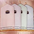 Deluxe Muslim Prayer Rug - Extra Thick Memory Foam & Plush Flannel for Ultimate Knee & Joint Comfort