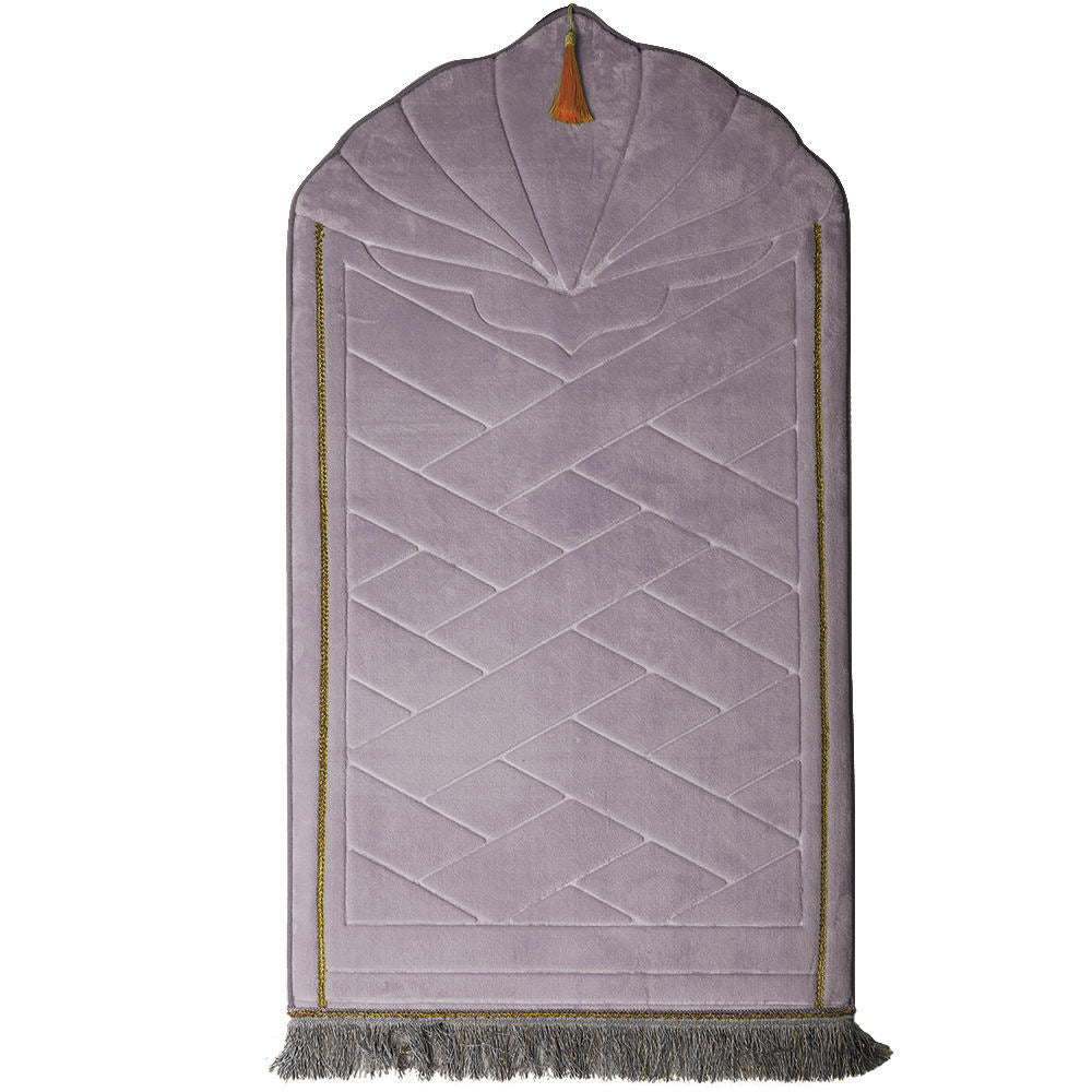 Flannel Prayer Mat with Memory Foam, Plush Solid Color Rug for Enhanced Comfort & Support