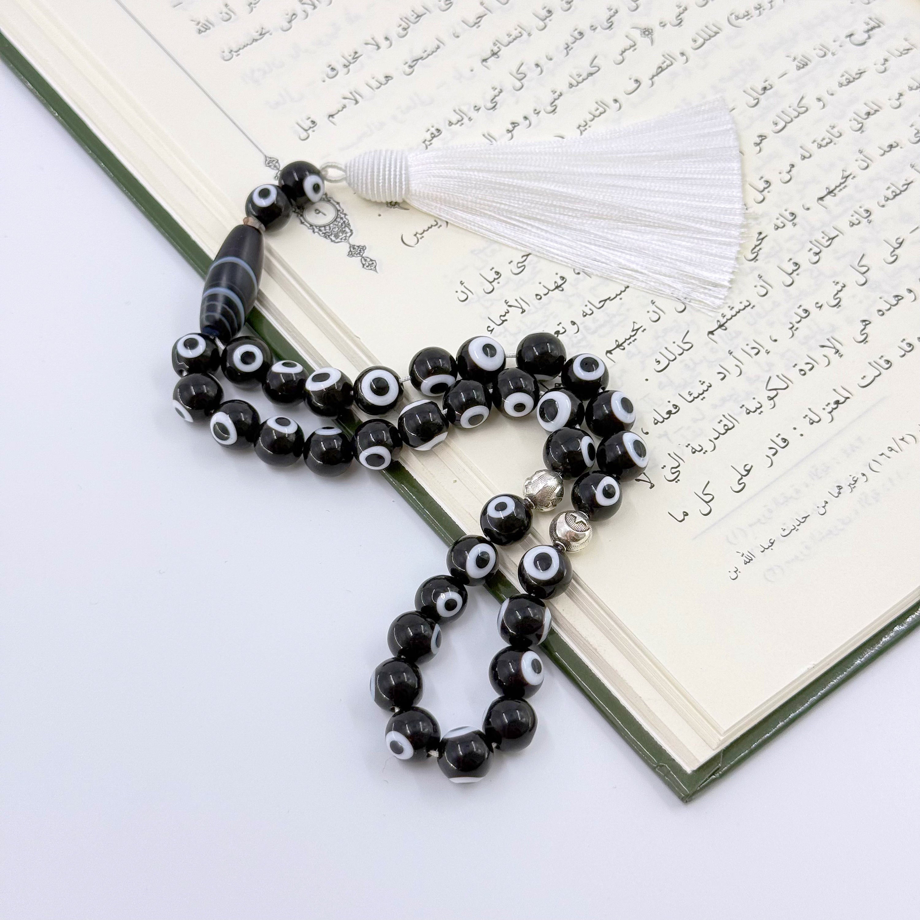 Elegant 33 Beads Crystal Tasbih Bracelet – 10mm Rose Design Islamic Prayer Beads for Wholesale