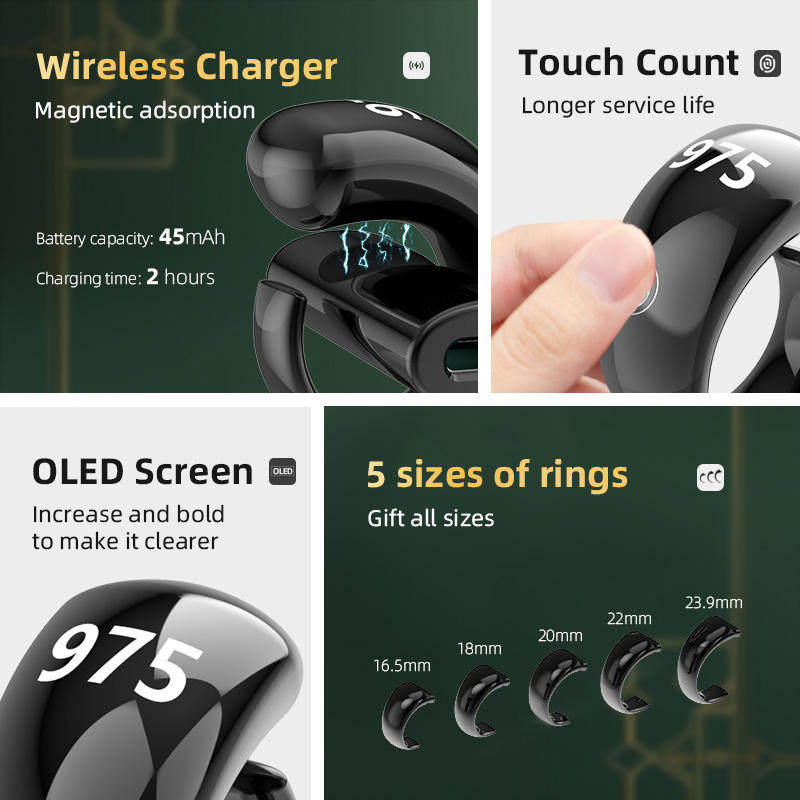 Smart Zikr Ring: Electronic Tasbeeh Counter with 5 Daily Prayer Reminders