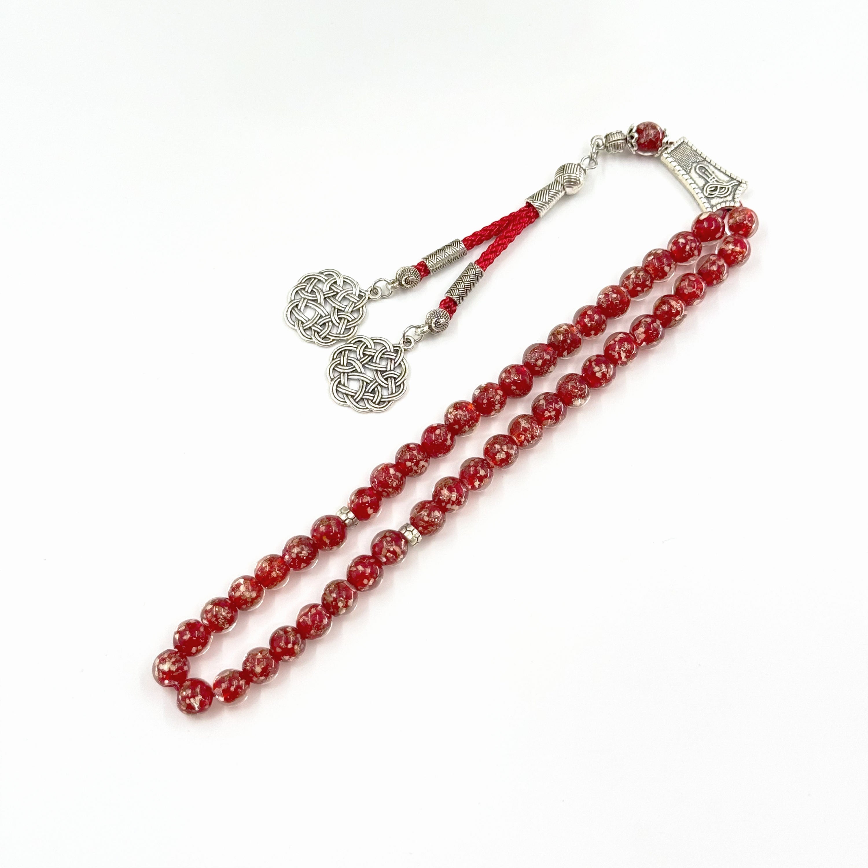 Luxury 45 Beads Crystal Glass Misbaha Tasbih – 8mm Luminous Prayer Beads for Wholesale & Islamic Gifts