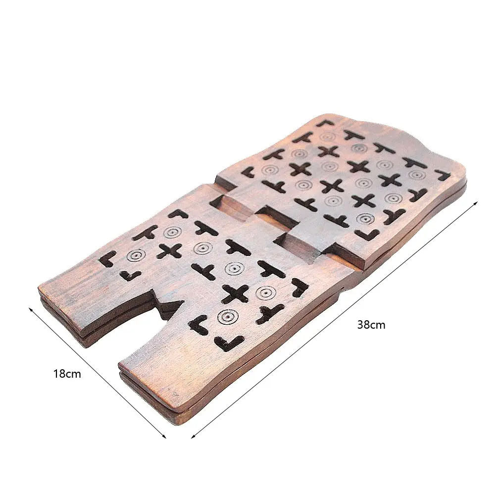 Hand-Carved Quran Stand for Prayer - Solid Wood Book Holder for Islamic Reading