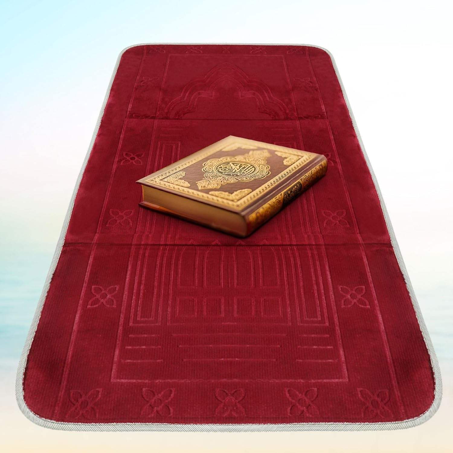 Muslim Padded Prayer Mats Comfortable Adult Prayer Mat With Back Rest