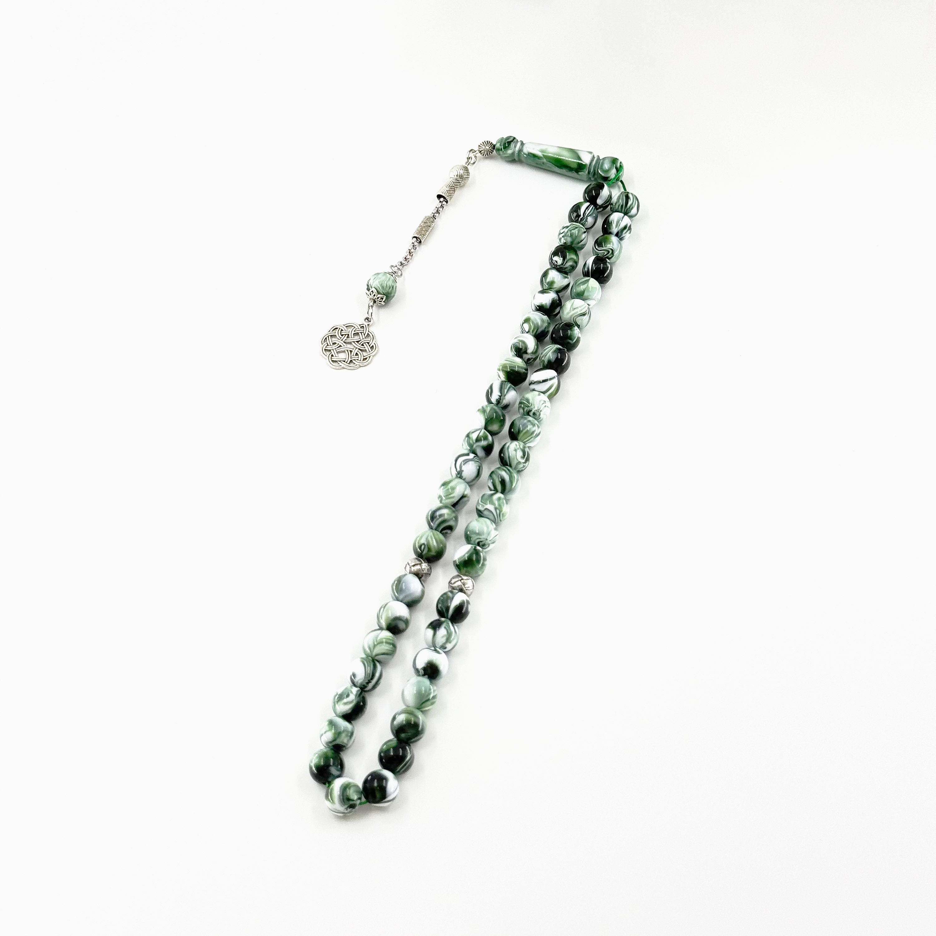 Artificial Amber Tasbih – 51 Beads, 10mm Resin Prayer Beads with Warm Luster | Elegant Islamic Misbaha for Daily Dhikr