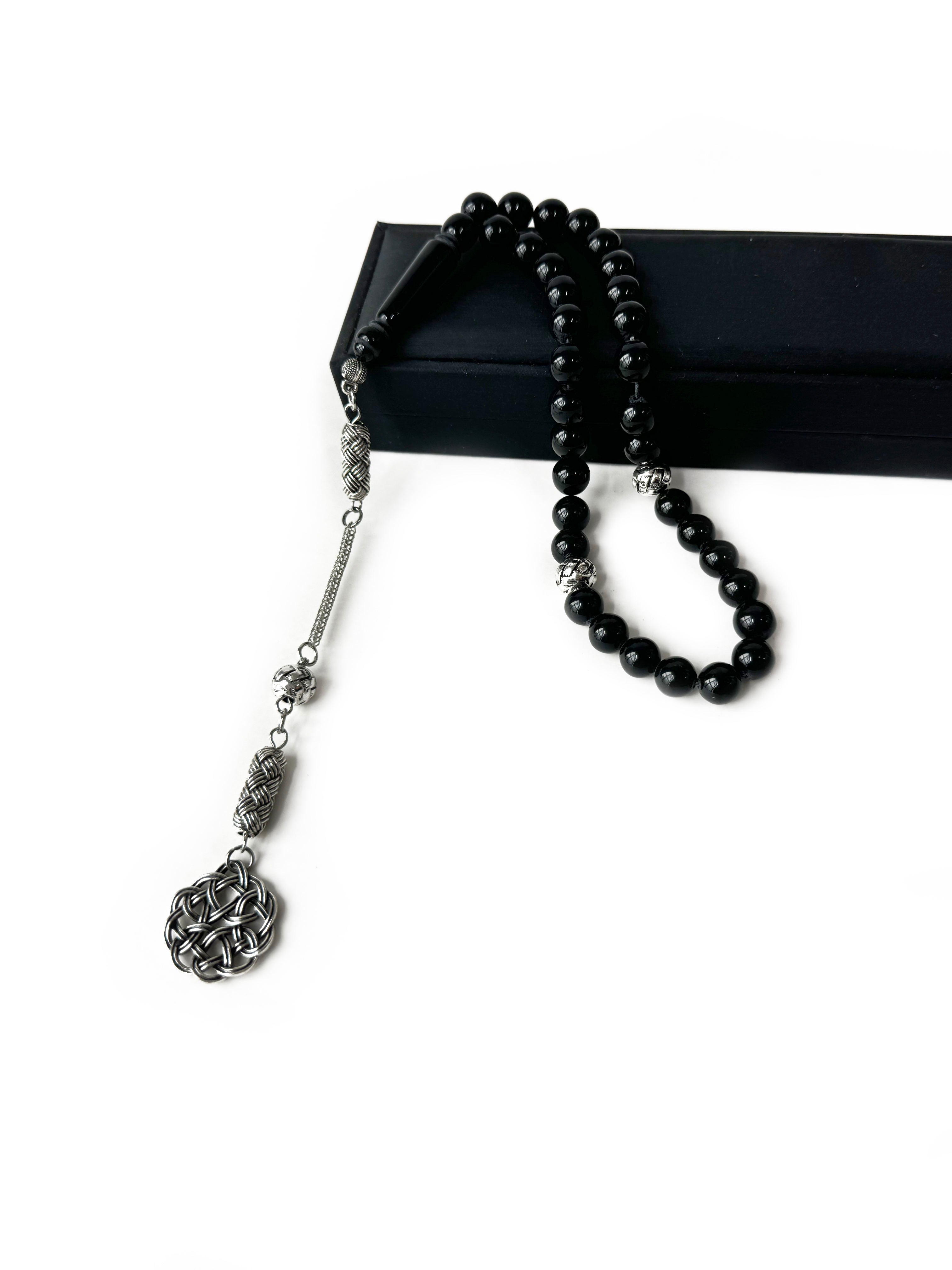 Classic 33 Beads Islamic Tasbih Misbaha – 10mm Amber Resin Prayer Beads for Wholesale