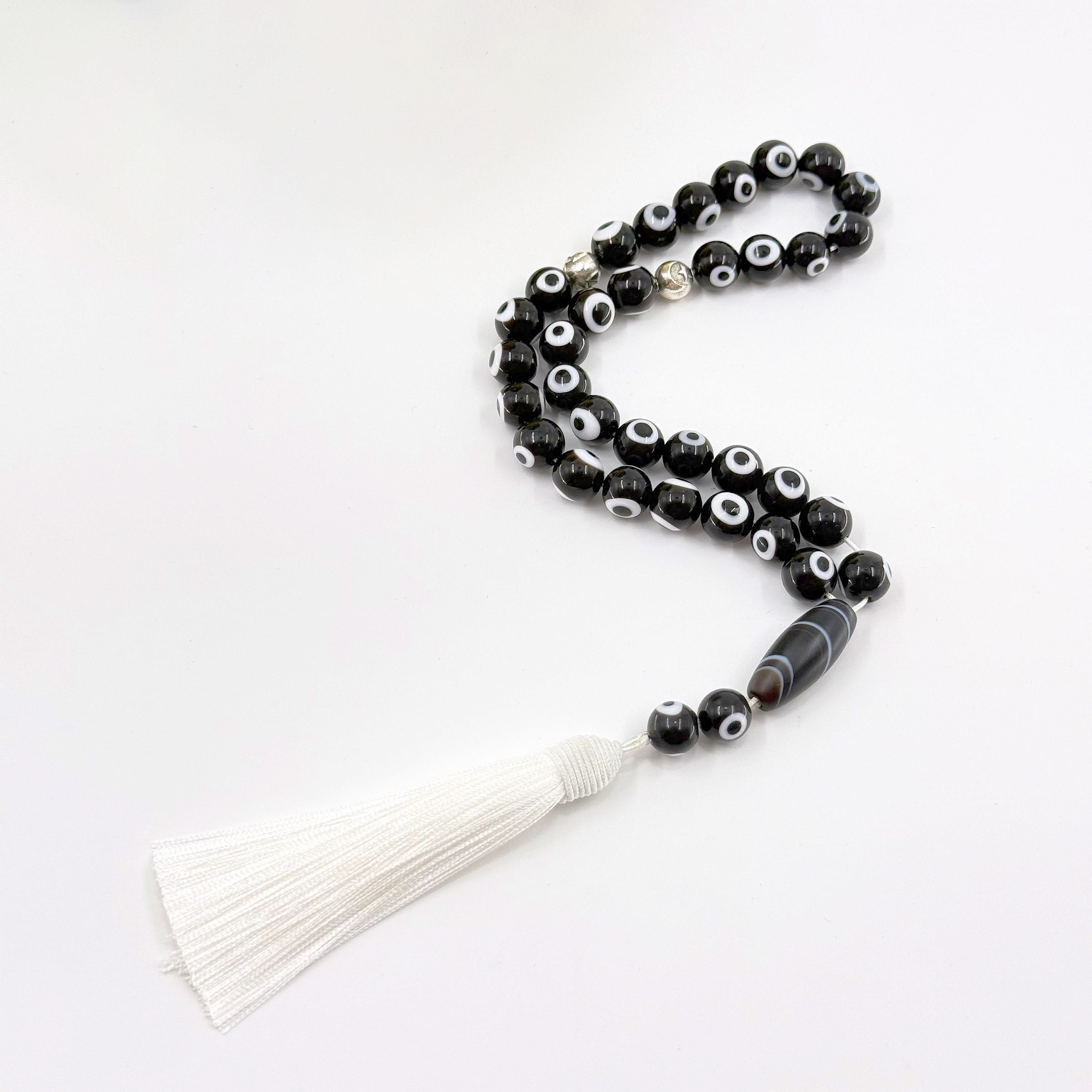 Elegant 33 Beads Crystal Tasbih Bracelet – 10mm Rose Design Islamic Prayer Beads for Wholesale