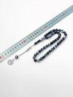 Elegant 45 Beads Islamic Misbaha Tasbih – 10mm Amber Resin Prayer Beads for Wholesale