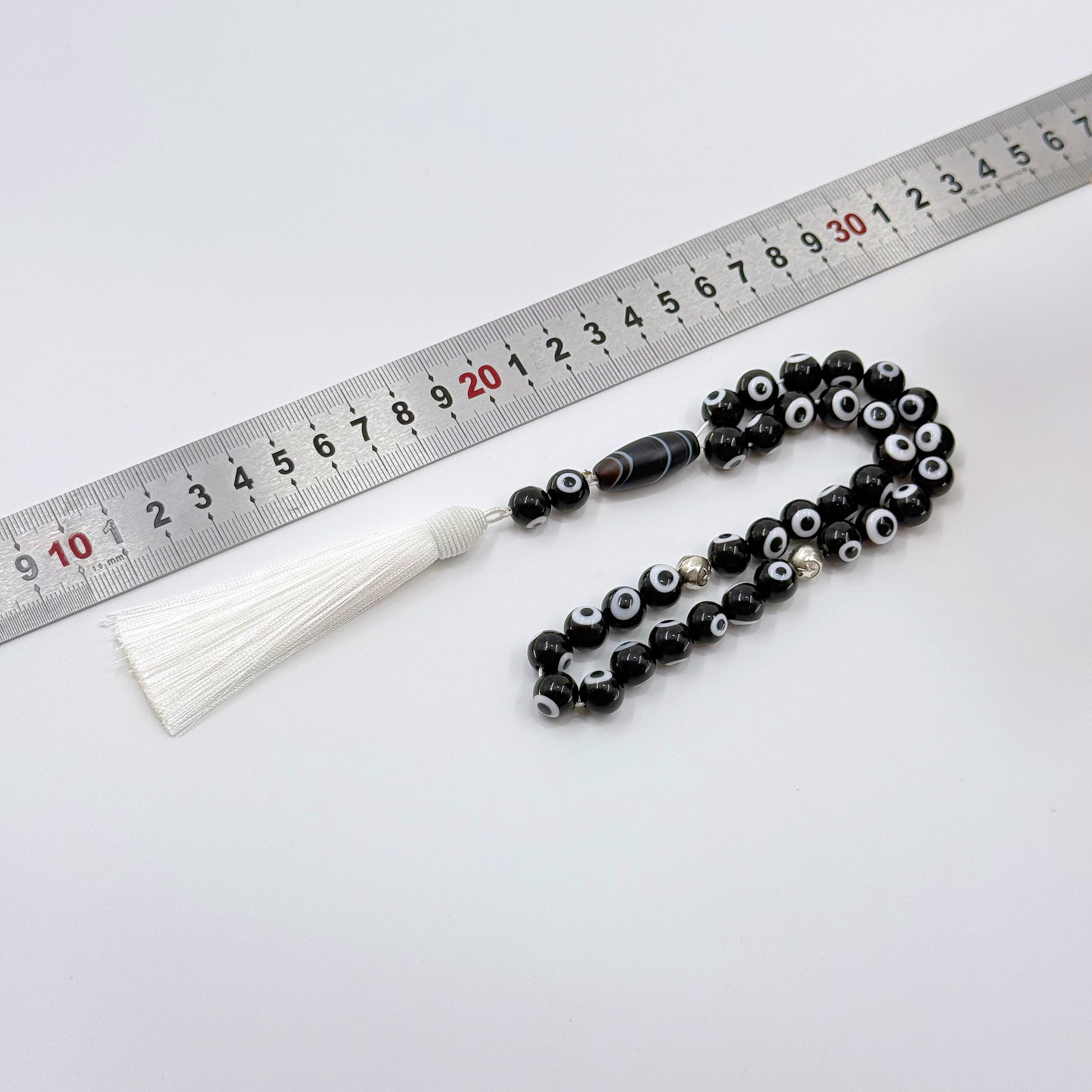 Elegant 33 Beads Crystal Tasbih Bracelet – 10mm Rose Design Islamic Prayer Beads for Wholesale