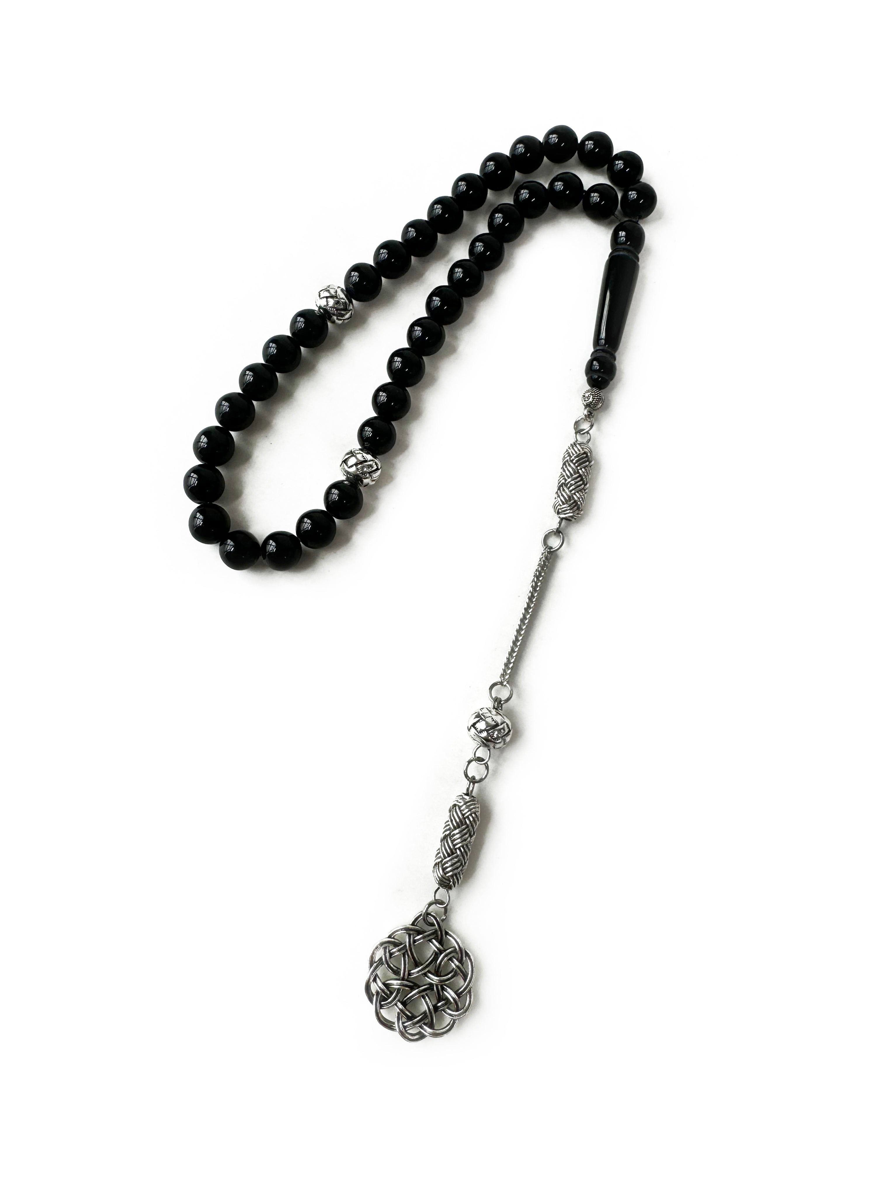 Classic 33 Beads Islamic Tasbih Misbaha – 10mm Amber Resin Prayer Beads for Wholesale