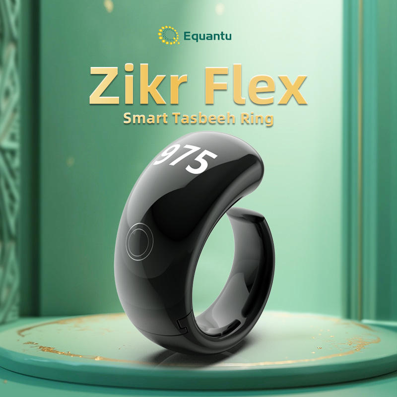 Smart Zikr Ring: Electronic Tasbeeh Counter with 5 Daily Prayer Reminders