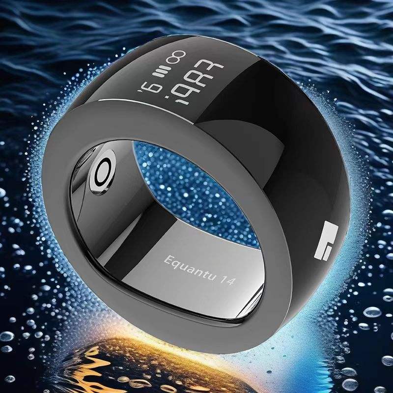 Smart Zikr Ring Stainless Steel Tasbeeh Counter with Azan Prayer Reminders