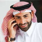 كوفية سعودية للرجال، وشاح رأس خفيف الوزن من البوليستر وعمامة للصلاة الإسلامية