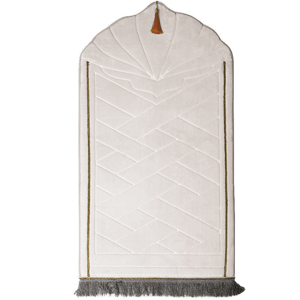 Flannel Prayer Mat with Memory Foam, Plush Solid Color Rug for Enhanced Comfort & Support