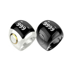 Elegant Ceramic Smart Ring: Digital Tasbih & Prayer Times for Ramadan & Eid Gift