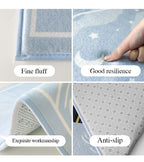 Deluxe Muslim Prayer Rug - Extra Thick Memory Foam & Plush Flannel for Ultimate Knee & Joint Comfort