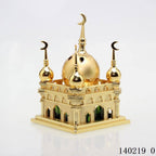 Elegant Crystal Glass Moon & Star Tabletop Decor - Ramadan & Eid Mubarak Centerpiece - Minaret Bazaar