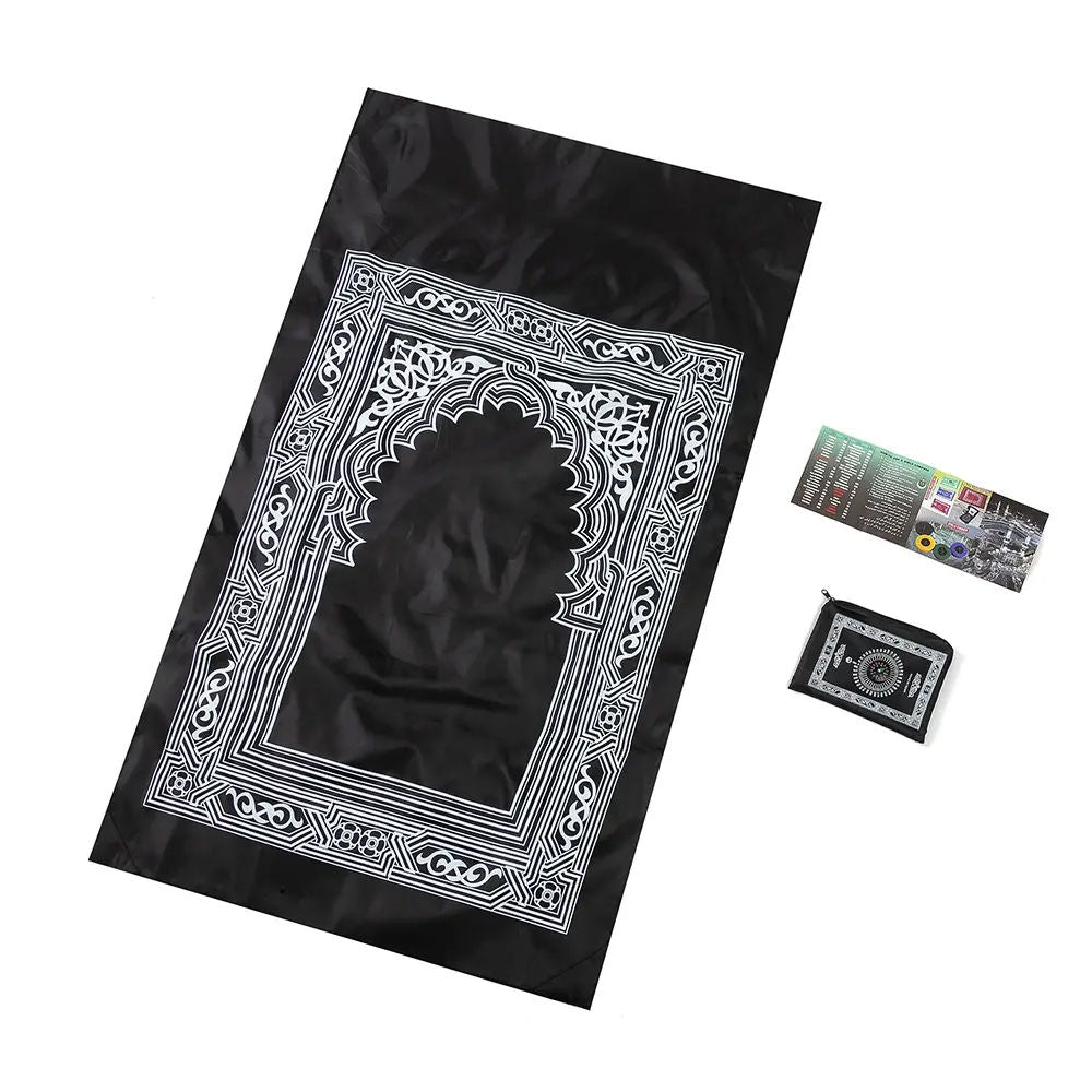 Portable Prayer Mat with Compass Waterproof & Washable