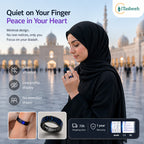iTasbeeh Salam Ring – Smart Dhikr Ring with Portable Charging Case | Stainless Steel