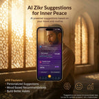 iTasbeeh Salam Ring – Smart Dhikr Ring with Portable Charging Case | Stainless Steel