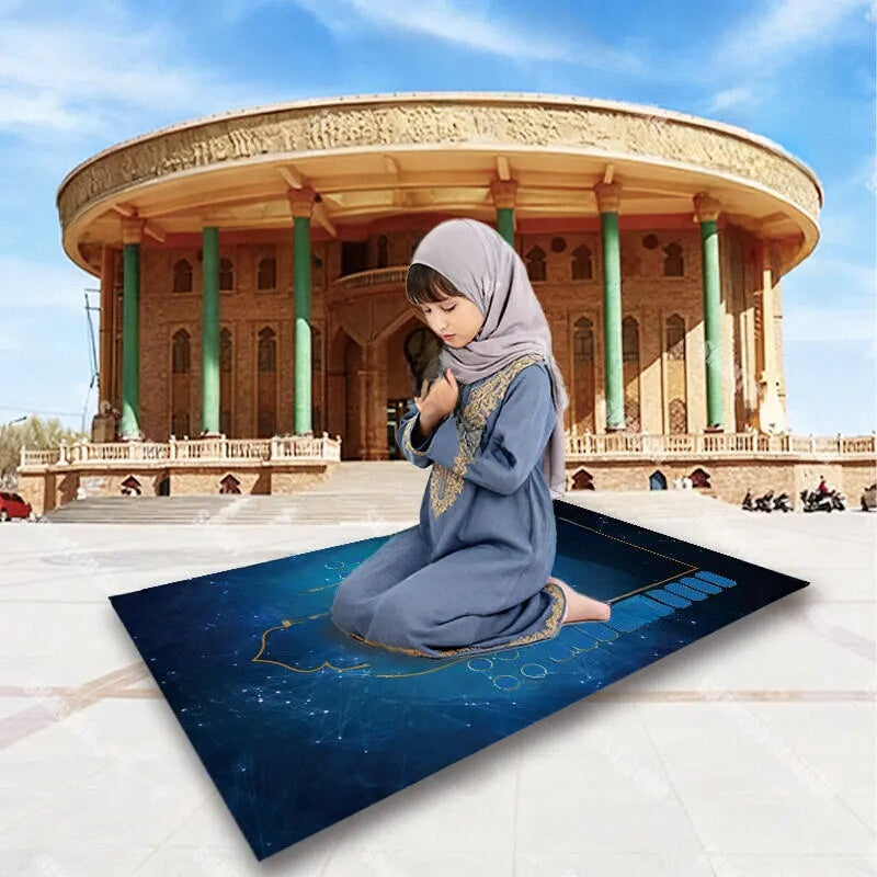 سجادة صلاة إسلامية ذكية للأطفال، 6 لغات، صوت وضوء، لعبة تعليمية تفاعلية وهدية