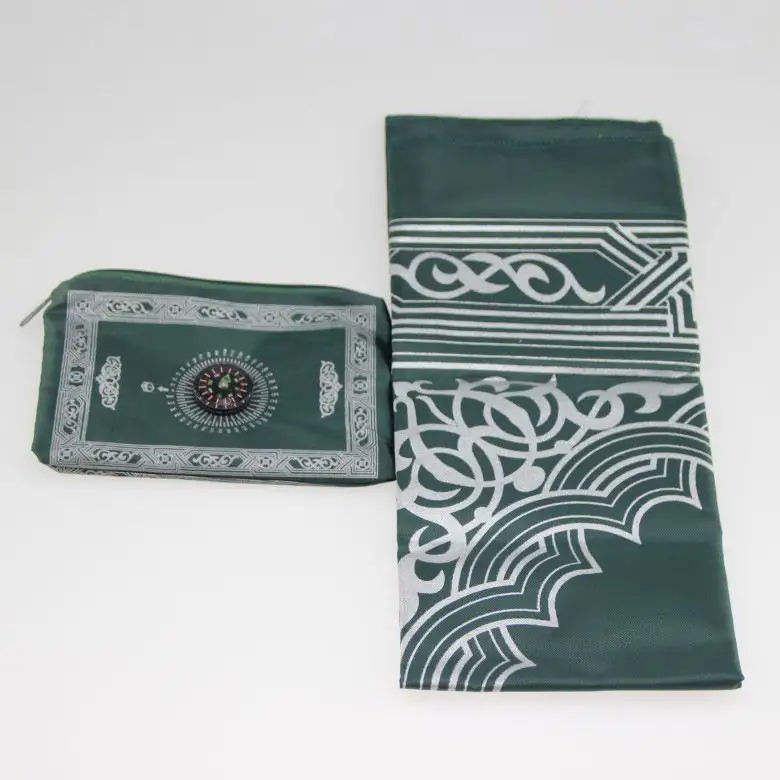Portable Prayer Mat with Compass Waterproof & Washable