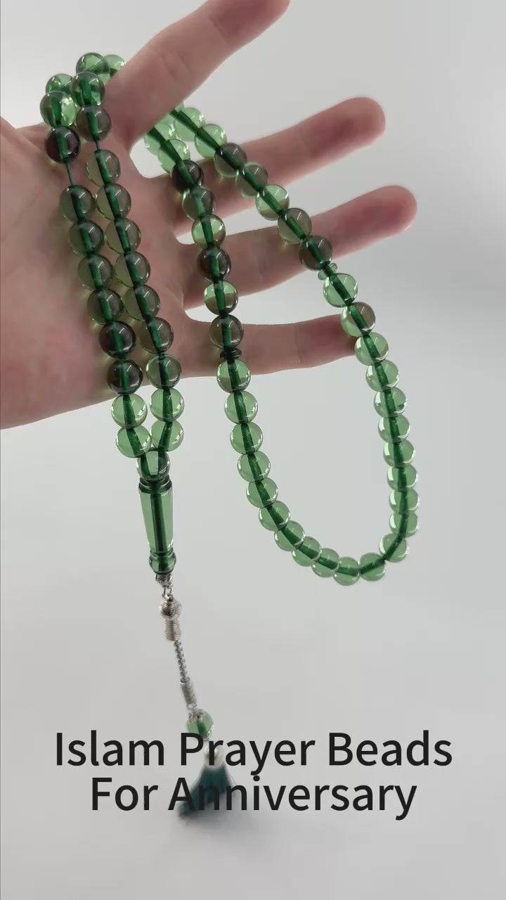 10mm Resin Tasbih – 66 Beads Lightweight Islamic Prayer Rosary | Modern Dhikr Misbaha